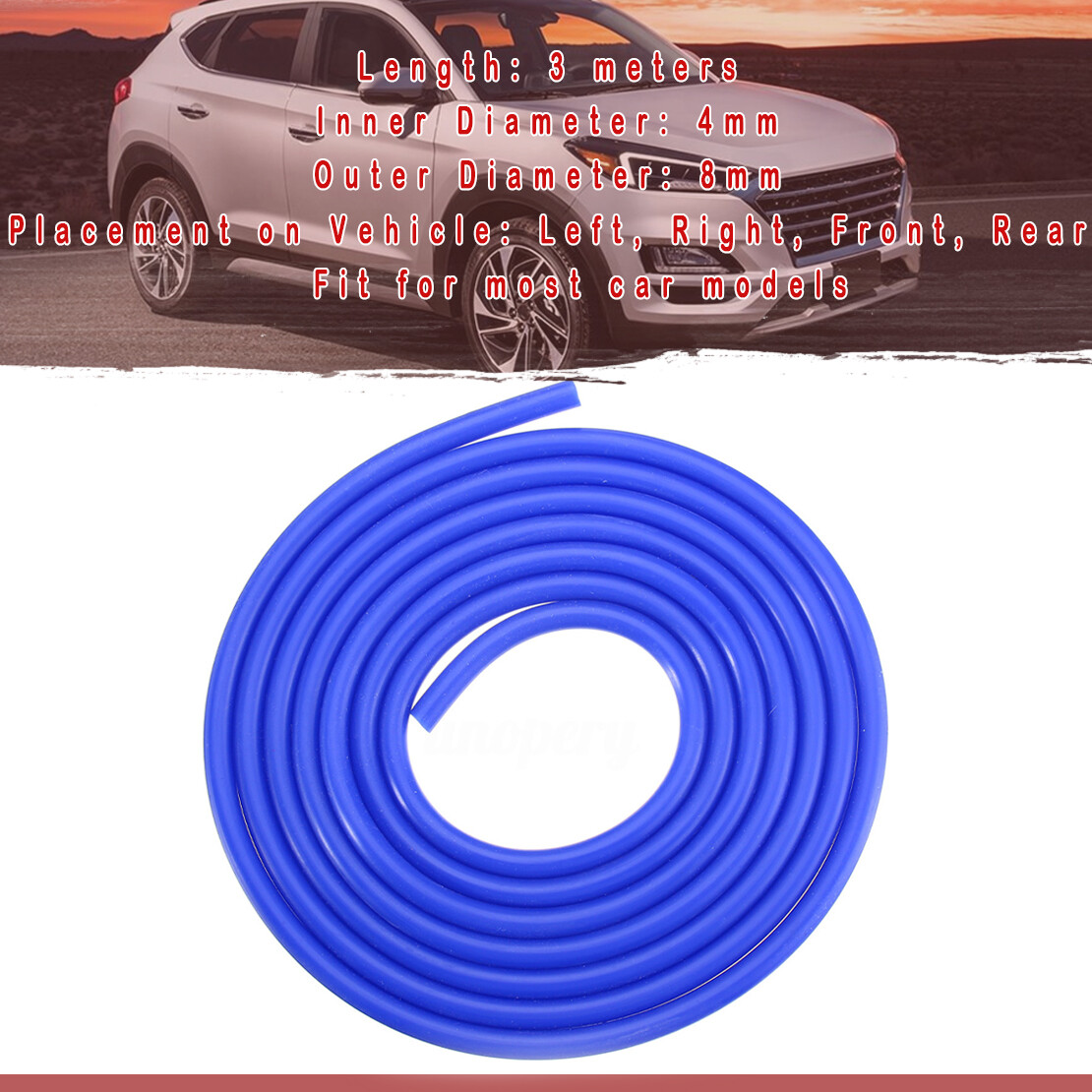 Samco Sport 4mm Silicon Vacuum Hose In BLACK - Foto 3