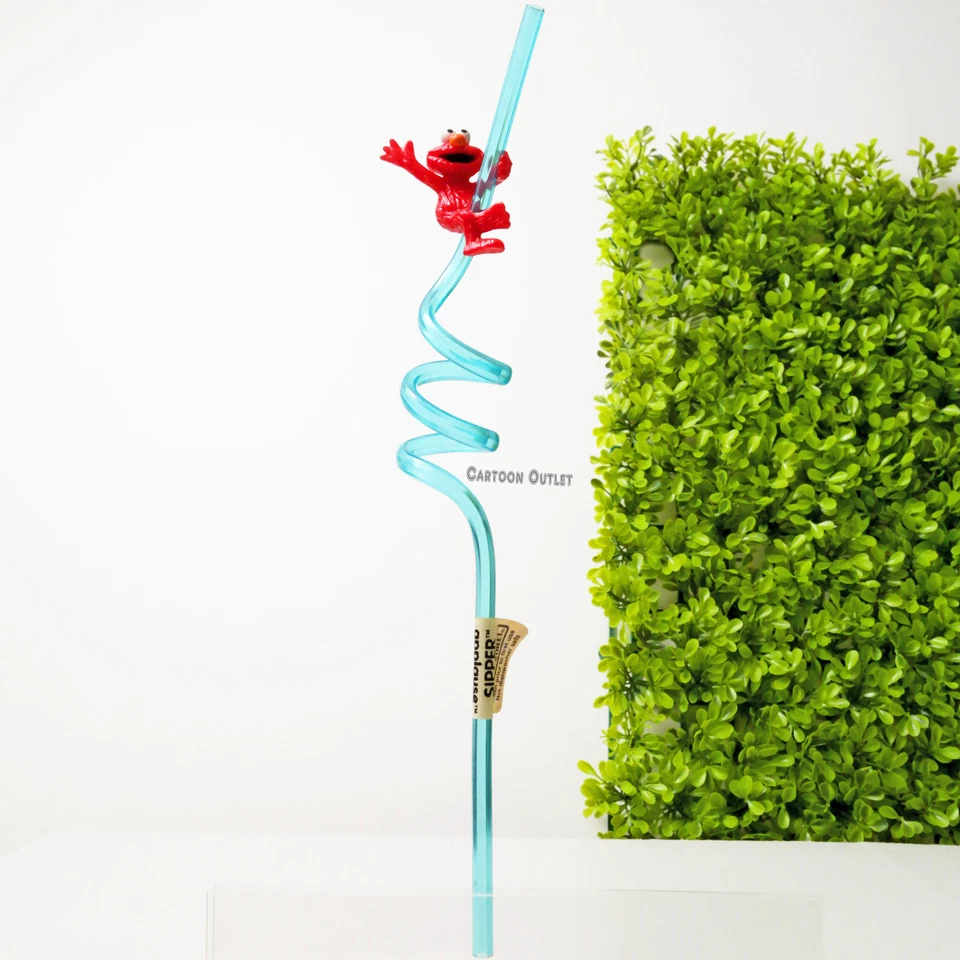 Niños Sesame Street Elmo Sipper Paja Azul Aplausos De Colección Nuevo Regalo Foto 2 de 4