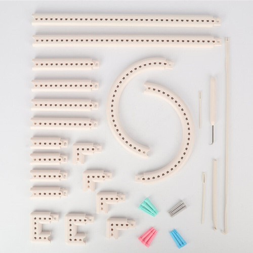Round Knitting Looms Set DIY Hook Needle Scarf Smart Weaving Loom Kit Kids Gift - Picture 8 of 9