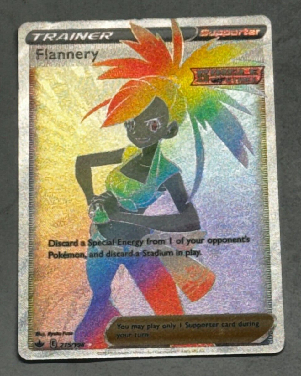 Flannery 215/198 Chilling Reign Full Art Secret Rare Trainer Holo Pokémon TCG NM