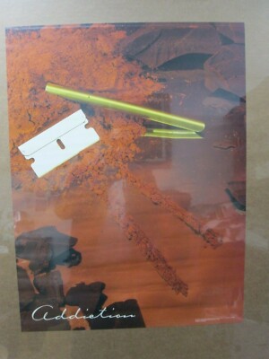  ADDICTION VINTAGE POSTER BAR GARAGE MAN CAVE 1985 CNG09