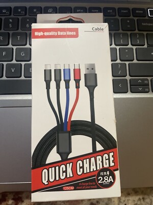 4 in 1 Fast USB Charging Cable Universal Multi Function Cell Phone Charger Cord