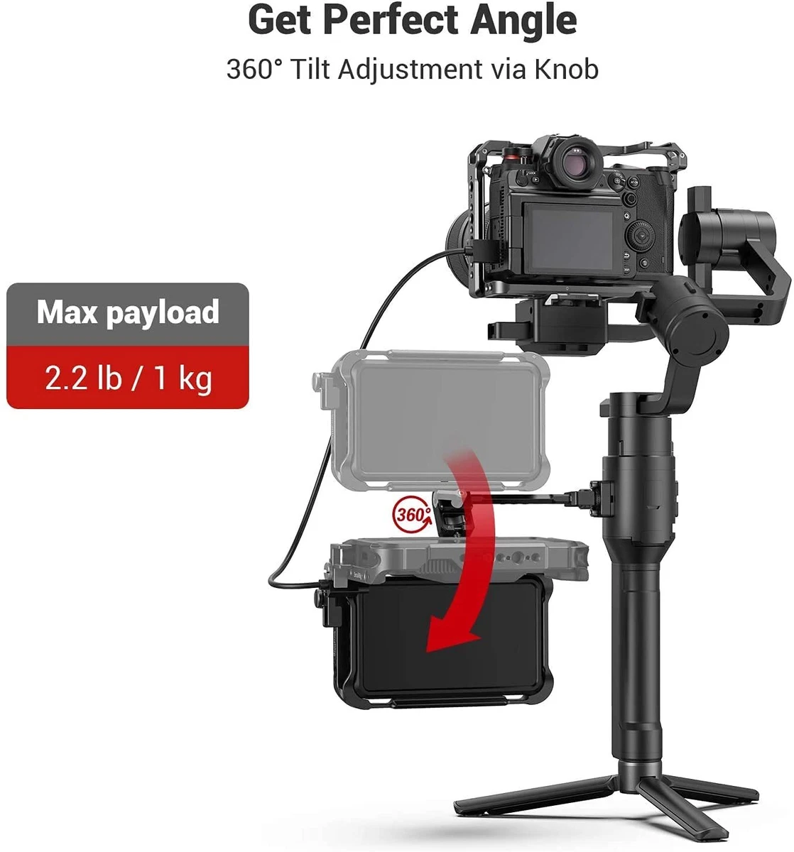 SmallRig Monitor Mount for DJI RONIN-S/RONIN-SCWEEBILL-S &MOZA AirCross 2 Gimbal