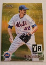 2021 Stadium Club Chrome Virtual Reality Gold #VR-18 Jacob deGrom #/50 SP