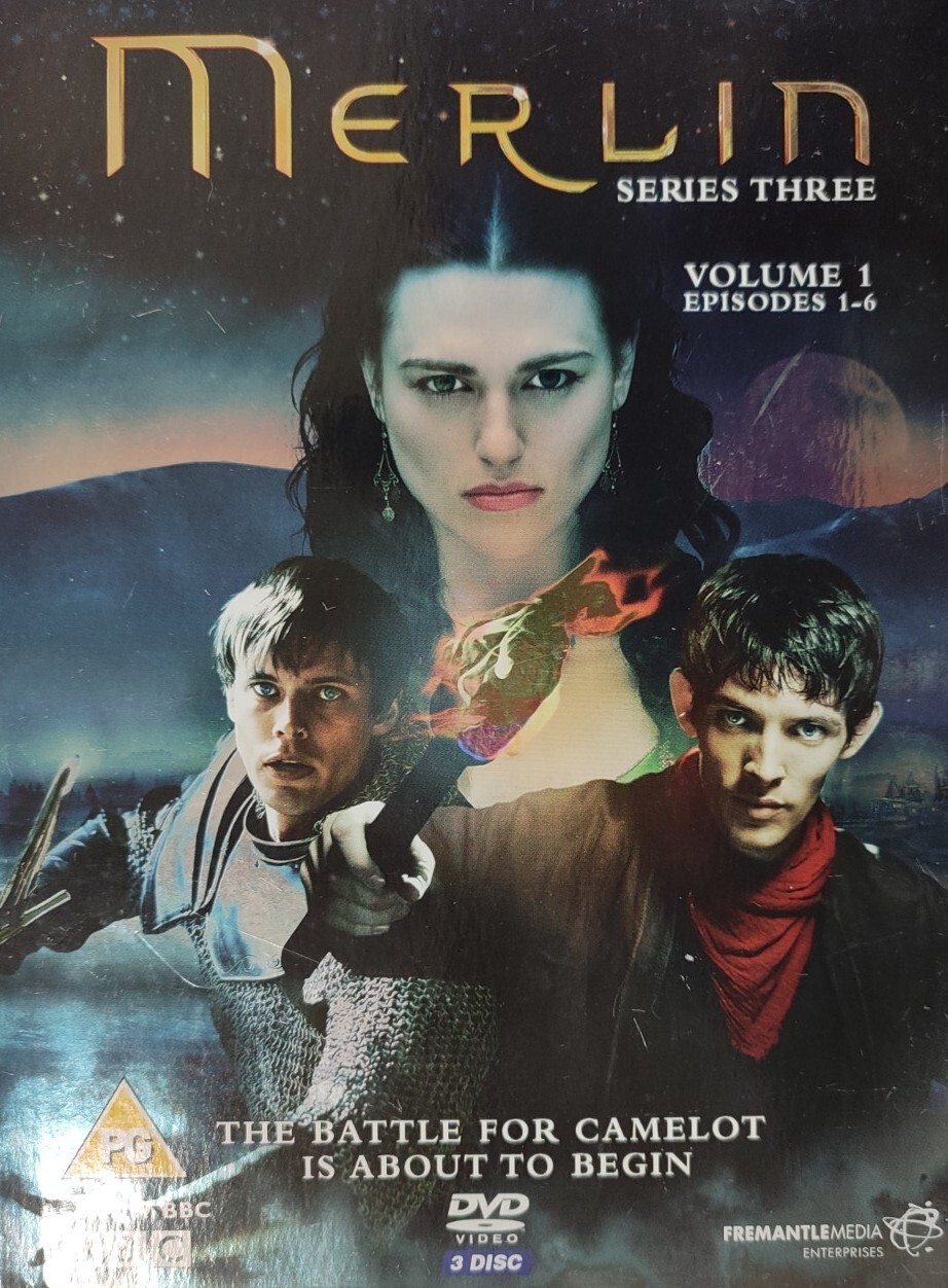 Merlin Series Three Volume 1 Episodes 1-6 BBC TV 2010 Region 2 DVD Box Set.