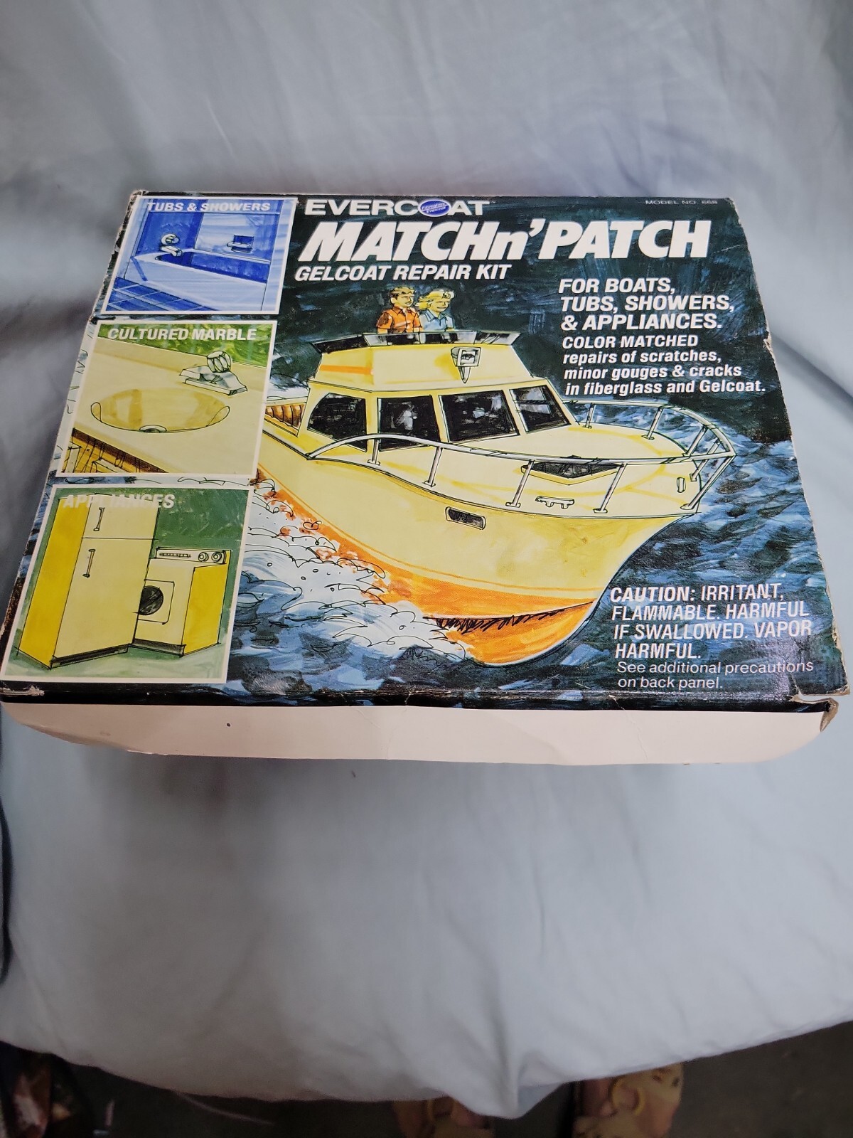 Vintage Evercoat Marine Match N' Patch Gelcoat Repair Kit Model 668