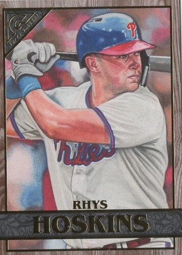 2020 Topps Gallery "WOOD Parallel" Rhys Hoskins #60