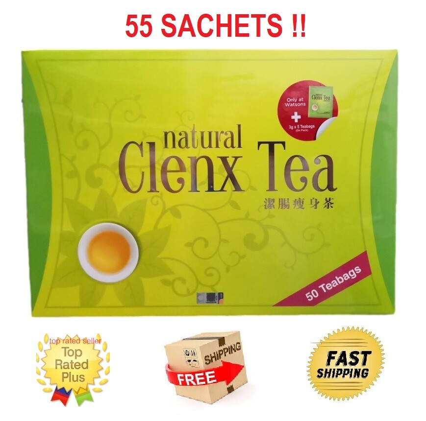 Thé Détox NH Detoxlim Clenx Tea 55 Sachets - Perte Poids, Constipation, Malaisie