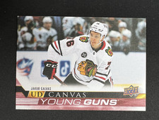 Jakub Galvas UD Canvas Young Guns RC 2022-23 Upper Deck Hockey #C104 Blackhawks