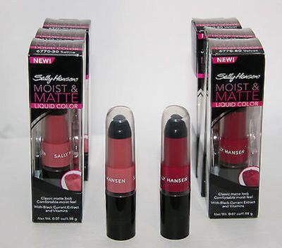 Sally Hansen Moist & Matt Liquid Color Lippenstift Matt 6770-80 Samt
