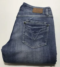 VIGOSS Collection Distressed Boot Jeans Women's Junior's Size 7