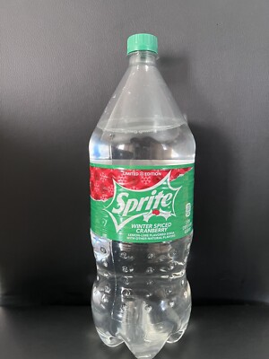 Sprite Winter Spiced Cranberry 2-Liter Bottle Limited Edition Discontinued