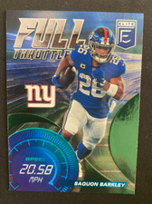 2021 Elite Saquon Barkley Full Throttle , Giants Donruss FT5, HOT SUPERSTAR