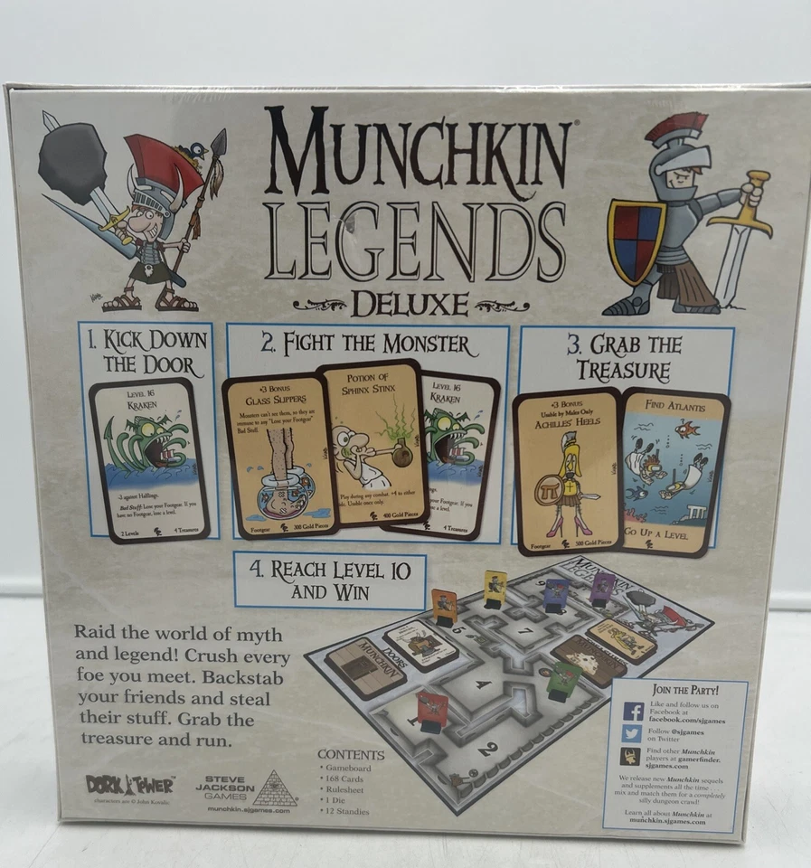 MUNCHKIN LEGENDS DELUXE SET SEALED STEVE JACKSON GAMES - Image 2 of 4