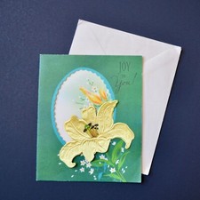Doehla Fine Arts Card Made in USA Unused Joy to You w/ Envelope