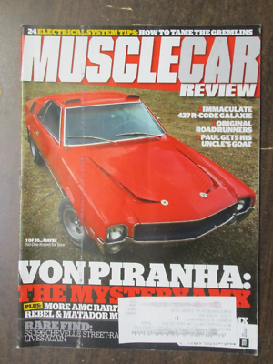 MUSCLE CAR REVIEW MAGAZINE JUNE 2016 VON PIRAANHA AMX 427 R-CODE