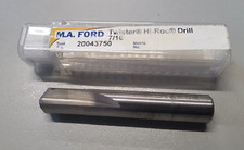 7/16" Solid Carbide Straight Flute Drill - 200 Twister Hi-Roc Drill - M.A. Ford