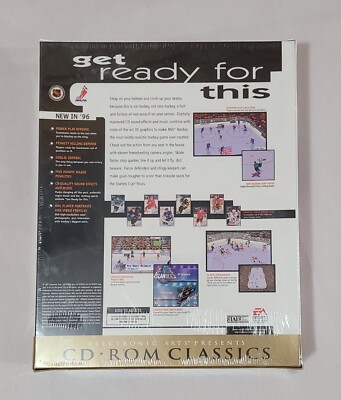 NHL Hockey EA Sports Windows 95 and MS DOS CD-ROM Game NEW Sealed