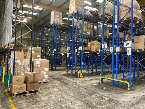 Used Heavy Duty Pallet Racking, Beams 2.7m Frames 6m Great Condition ...