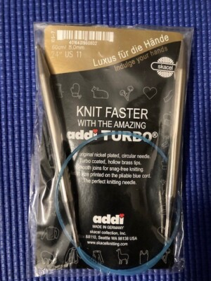 Addi Turbo Circular Knitting needles Size 11 24 inch