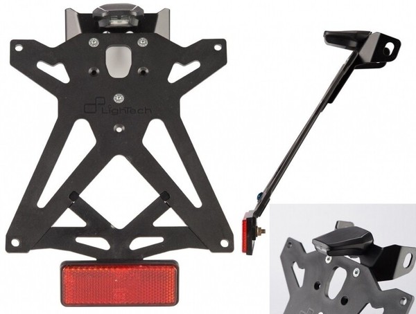 Set Nummernschildhalter Licht Kennzeichen, Und Reflektor Lightech Ducati-image