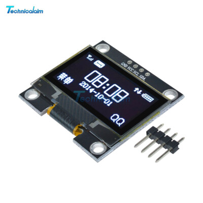 White 1.3'' OLED LCD Display Module IIC I2C Interface 128x64 3-5V For Arduino