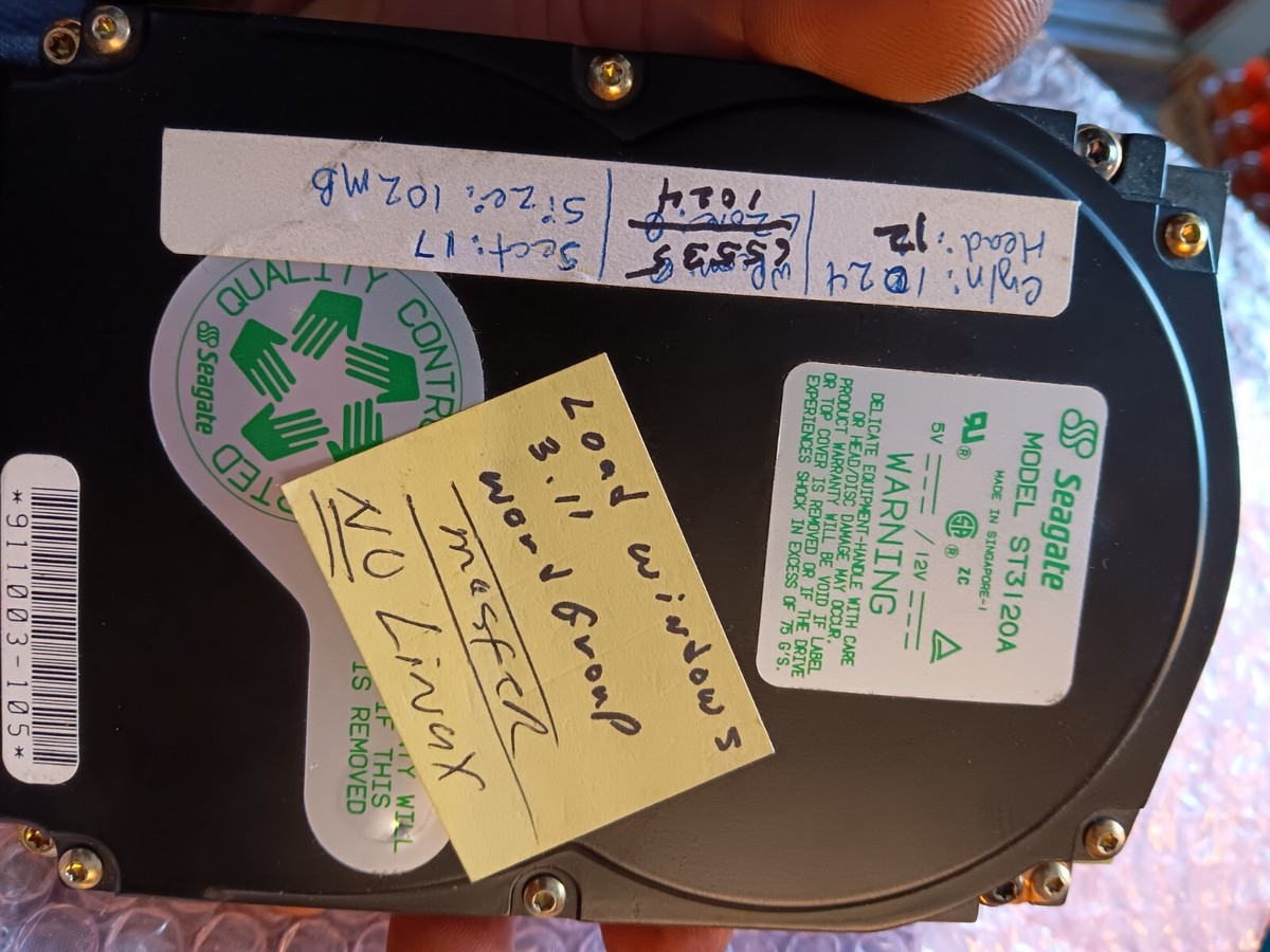 Used Seagate ST3120A Ide Hard Drive. Exact One In Pictures
