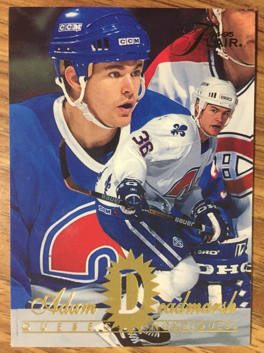 94 95 Flair ADAM DEADMARSH Hockey card #144 Quebec Nordiques | eBay