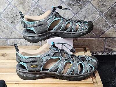 Keen Womens H20 Sport Teal Gray Waterproof Hiking Sandals 10 M