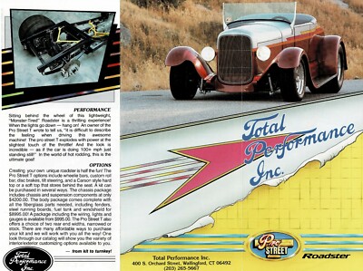 Total Performance Pro Strret T Roadster car & kit car_USA_1999 Prospekt Brochure