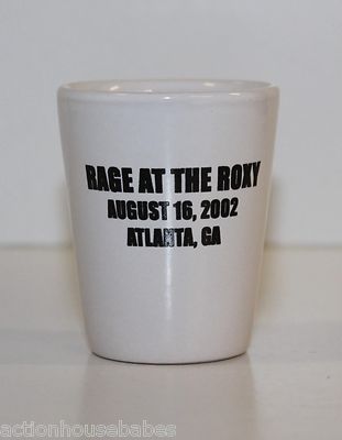 RAGE AT THE ROXY ATLANTA GA 8/16/2002 SHOT GLASS