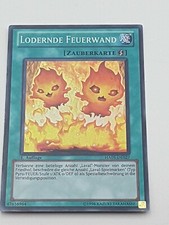 Yu-Gi-Oh! Einzelkarte Lodernde Feuerwand Super Rare 1.Auflage bespielt