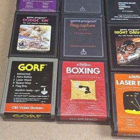Atari 2600 System Bundle with Console, 37 Games, Joystick, Manuals, and More LOT