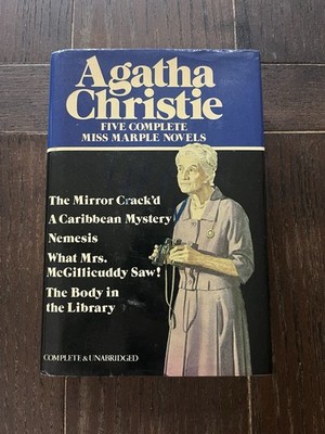 Five Complete Miss Maple Novel Book, By Agatha Christie , 1980 Hardcover