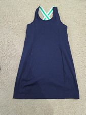 Talbots Performance Interlock Blue Strappy Tennis / pickleball Dress Size M NWT