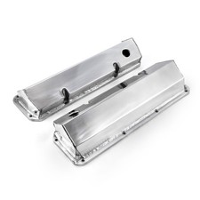 Ford 351c Cleveland Polished Fabricated Valve Covers Tall W Hole