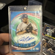 2025 Topps Finest Andy Pettitte Finest Moments Auto Green /75 #FMA-AP Yankees