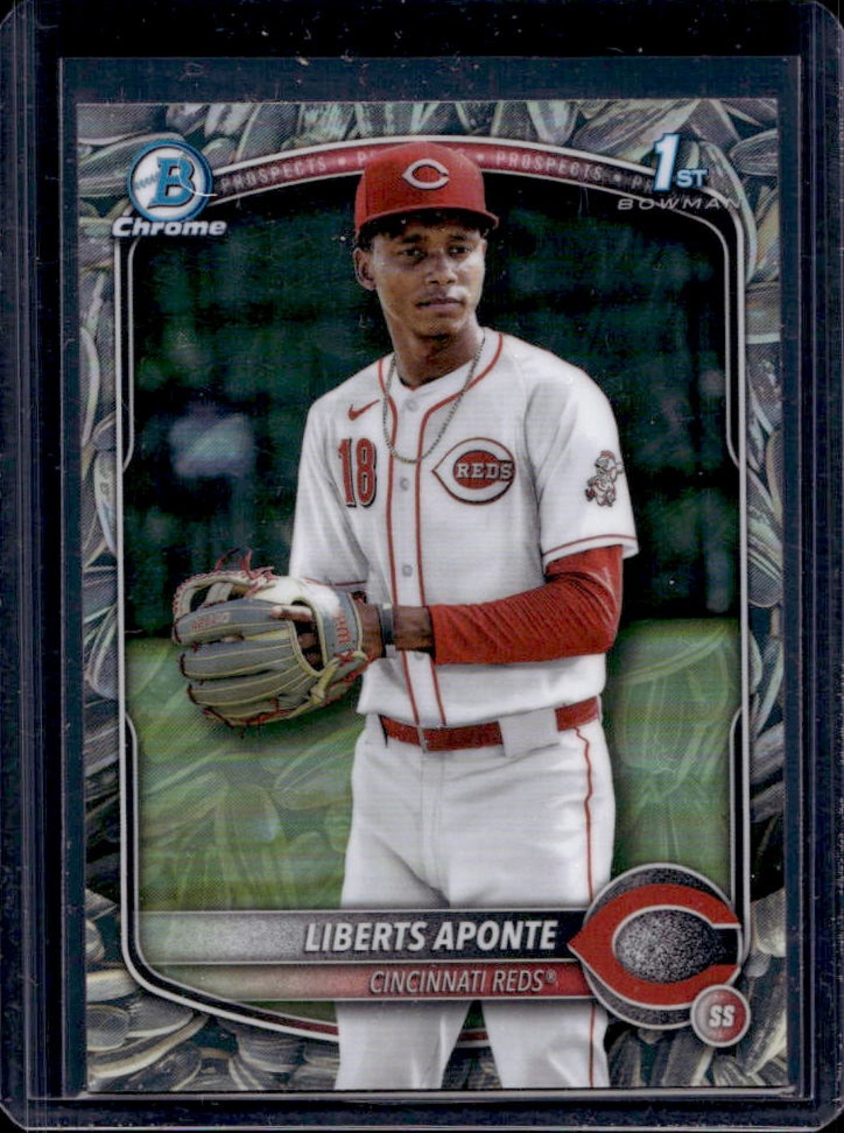 2025 Bowman Chrome Liberts Aponte Sunflower Seeds Refractor 1st #BCP-174