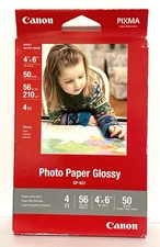 Photo Paper Glossy 4 x 6 Canon GP-601 Inkjet 150 Sheets 3 Packs New & Sealed