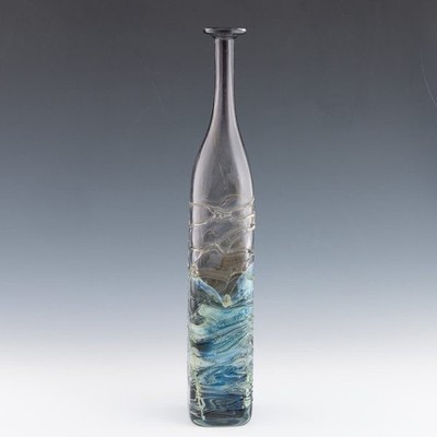 Mdina Glas Attenuated Bottle Eric Dobson 1974