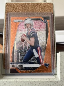 2024 Panini Prizm - Rookies Drake Maye #329 Orange Lazer Prizm (RC) Patriots
