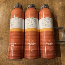Australian Gold Instant Sunless Spray 6 oz - SET OF 3 - NEW SEALED