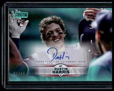 2025 Stadium Club #SCBA-DH Dustin Harris Base Autographs Turquoise Foil /99