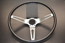 Original Steering Wheel 1969-1975 Corvette Black Plastic Radial Brushed Spokes Original Steering Wheel 1969-1975 Corvette Black Plastic Radial Brushed Spokes
