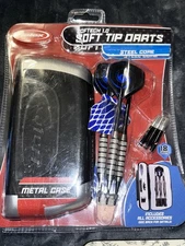 Halex Fusion 1.0 Soft Tip Darts Steel Core with 2 Sided Flip Case