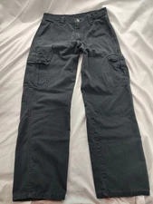 Wrangler Men's 30x32 Cargo 70LEWBL Utility Outdoor Black Pants Tech Pocket