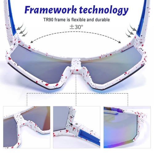 Rave Lunettes de soleil rapides pour homme et femme - Protection UV400 - Coup... - Picture 4 of 7