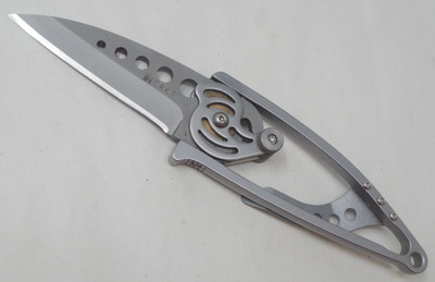First Production Silver CRKT Snap-Lock Van Hoy Pocket Knife - TSA Auction