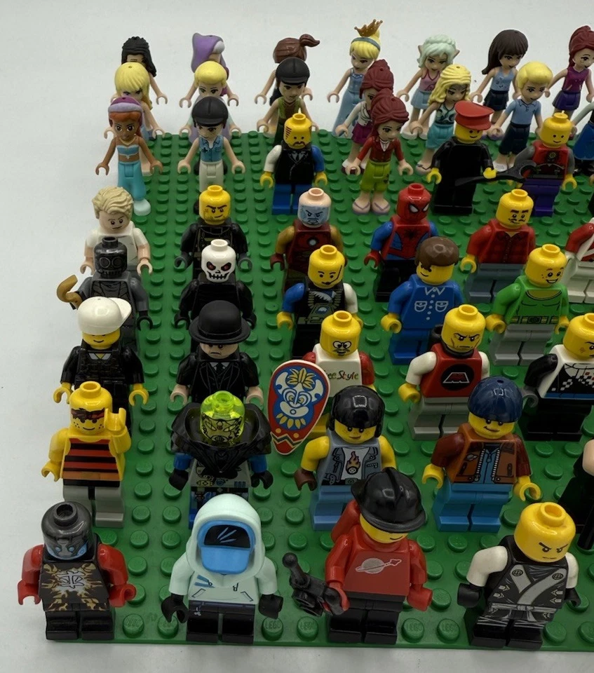 HUGE LOT of 90 Lego Mini Figures Mixed Assorted Lego Friends Minecraft + Parts - Image 3 of 4