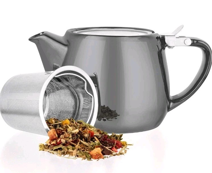 Pot W/ Stainless Steel Strainer Drip Free & Dishwasher Safe 